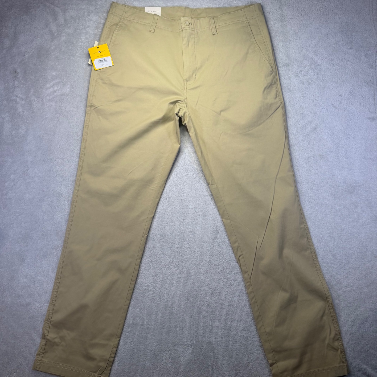 Duck Head Harbor Performance Chino Pants Mens 36x32 Khaki Tan Twill D91012 New